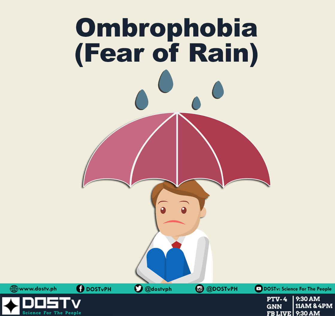 Man holding an umbrella under the rain.