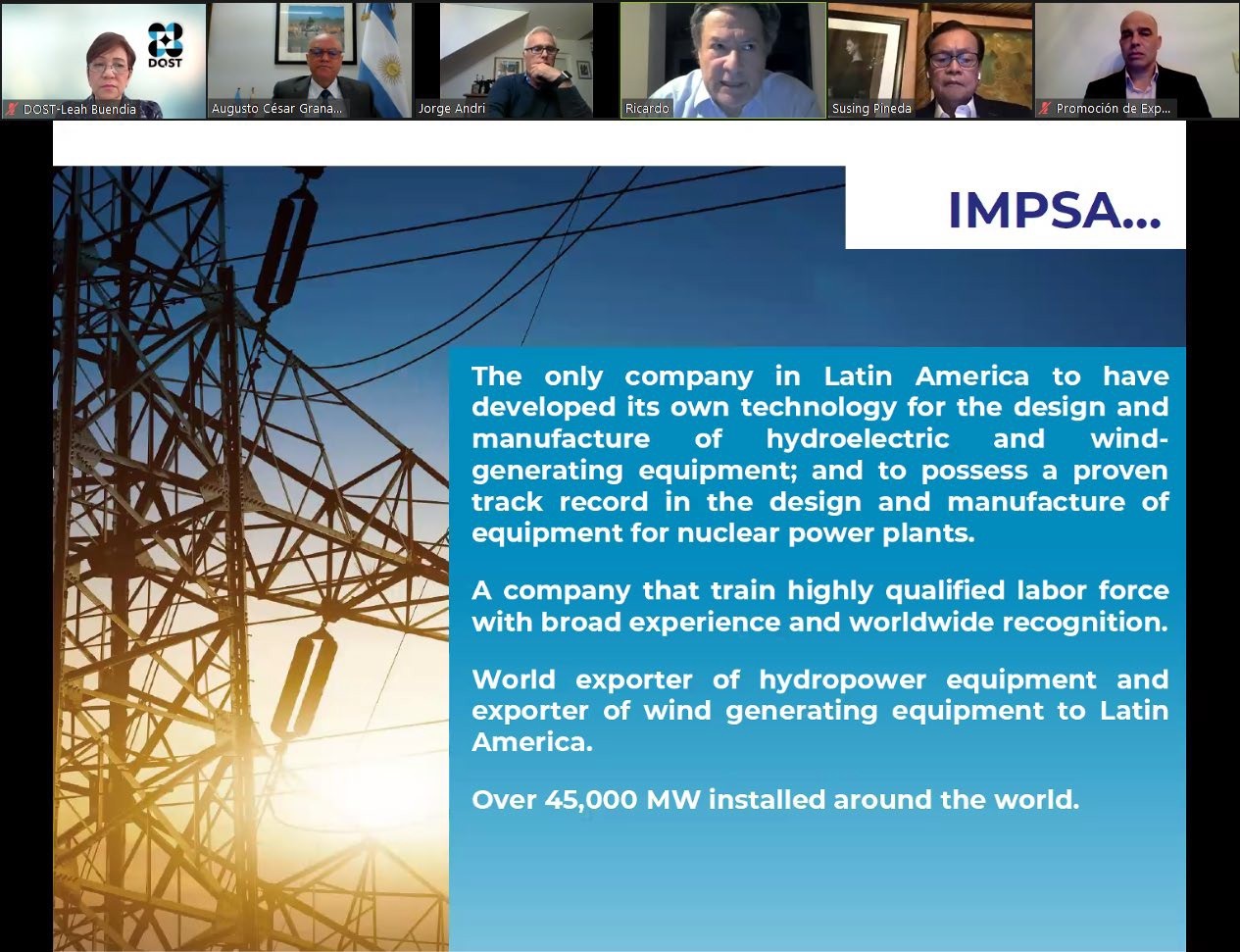 DOST explores opportunity with Argentine’s IMPSA image